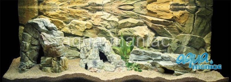 Bundle of 5 beige aquarium rocks - full set