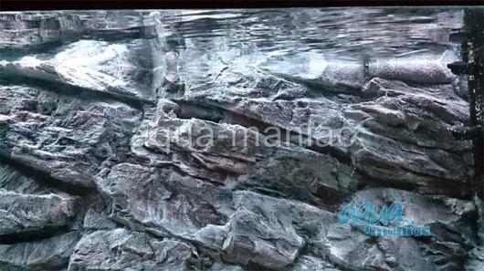 Fluval Roma 90 grey rock background 58x40cm 1 section