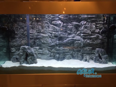 JUWEL RIO 240 3D grey rock background 117x45cm in 2 sections